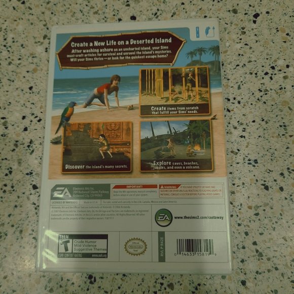 The Sims 2 Castaway Nintendo Wii Complete in Box - Picture 2 of 3